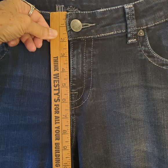 Kut From The Kloth Womens 12 Natalie High Rise Bootcut Jeans Blue Flap Pocket - Picture 10 of 11